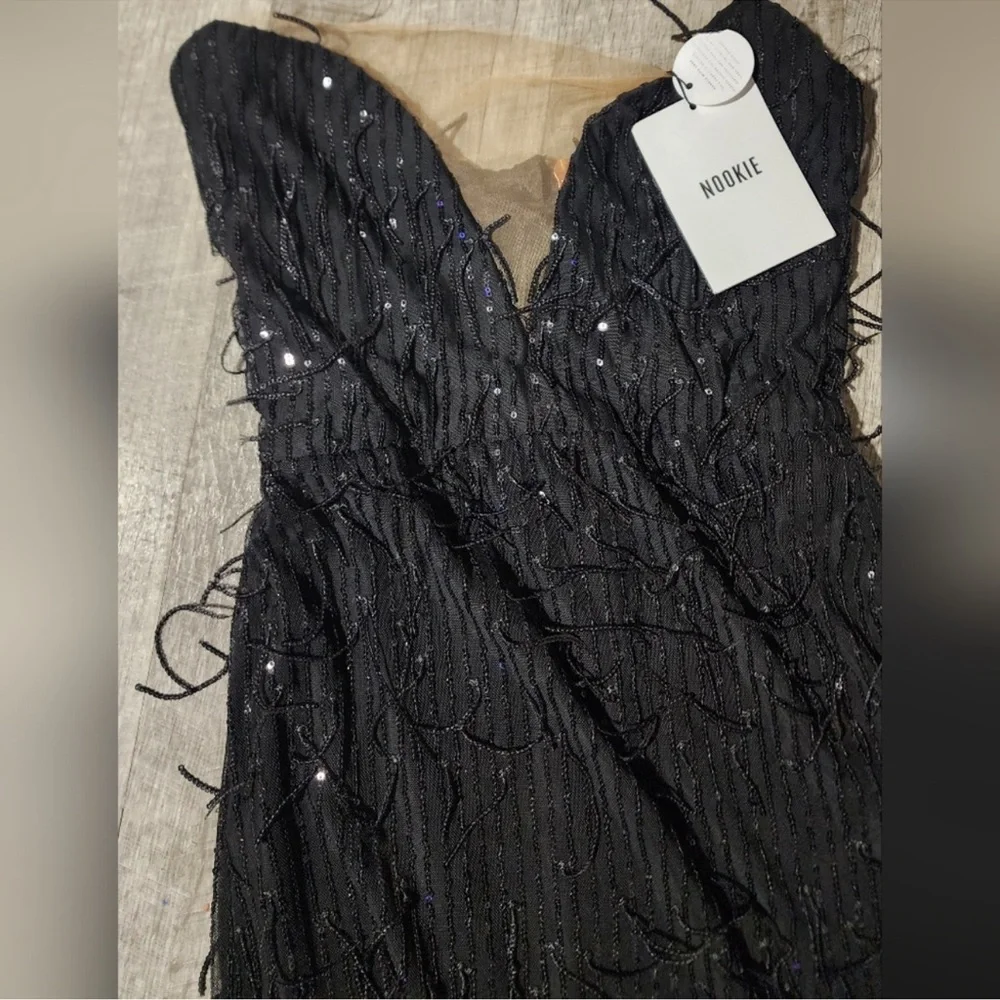 Nookie Black Strapless Sequin Gown - Picture 6 of 10